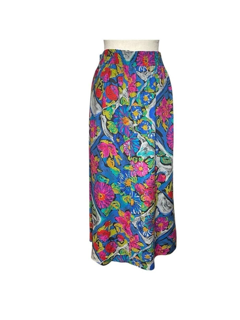 Norton McNaughton Floral Maxi Skirt in Vibrant Colors
